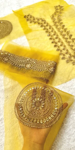 Ethnic Set ( Neckline , Pair of Motifs, yard Border