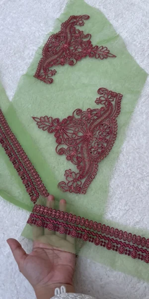 Pair Of motifs( for sleeves)and yard line