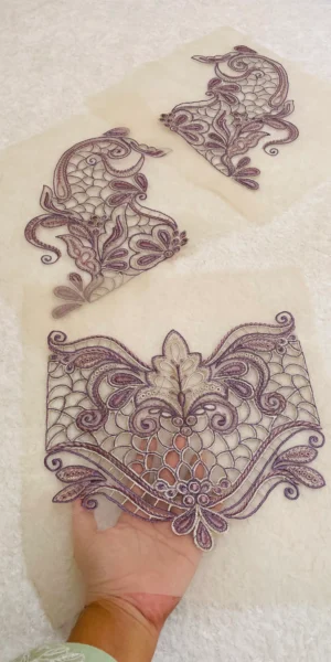 Neckline and Pair of Bunches