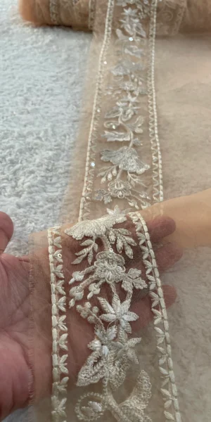 Peach 1 Yard Border